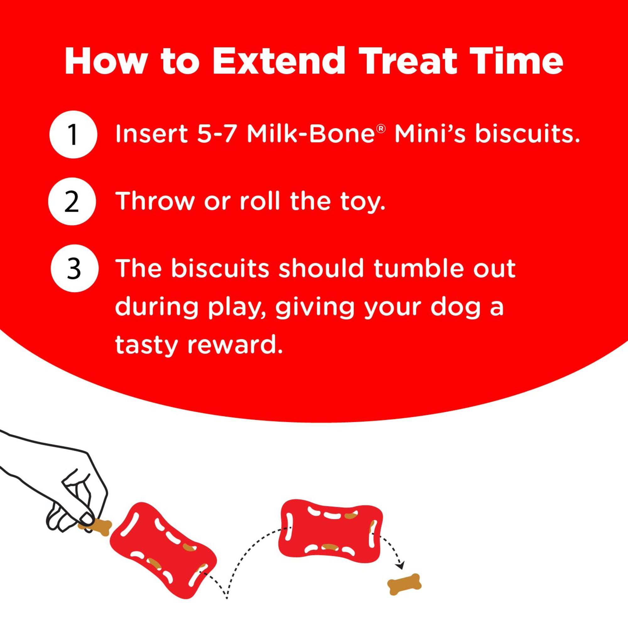 Pet Supplies : Milk-Bone Active Treat Tumbler, Interactive Dog Treat  Dispensing Dog Toy for Small Treats 