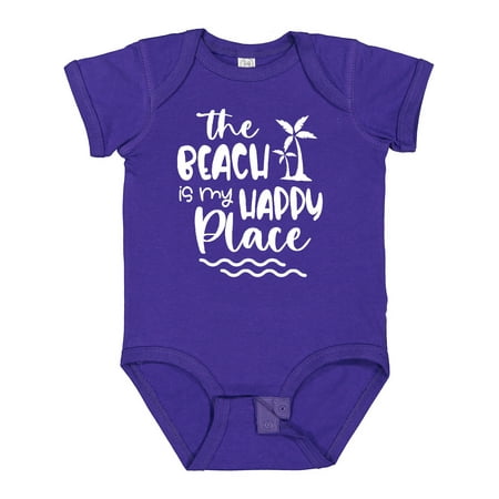 

Inktastic Spring Break the Beach is My Happy Place Boys or Girls Baby Bodysuit