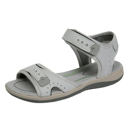 

Sandals Women Beach Sandals Summer Flat Sandals Sandals For Women Ladies Comfortable Boho Sports Casual Walking Sandals Woman Sandals HSMQHJWE（Beige 8.5）