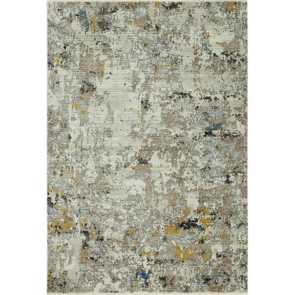 HomeRoots Home Decor 90" X 114" Ivory Polyester Rug 375457