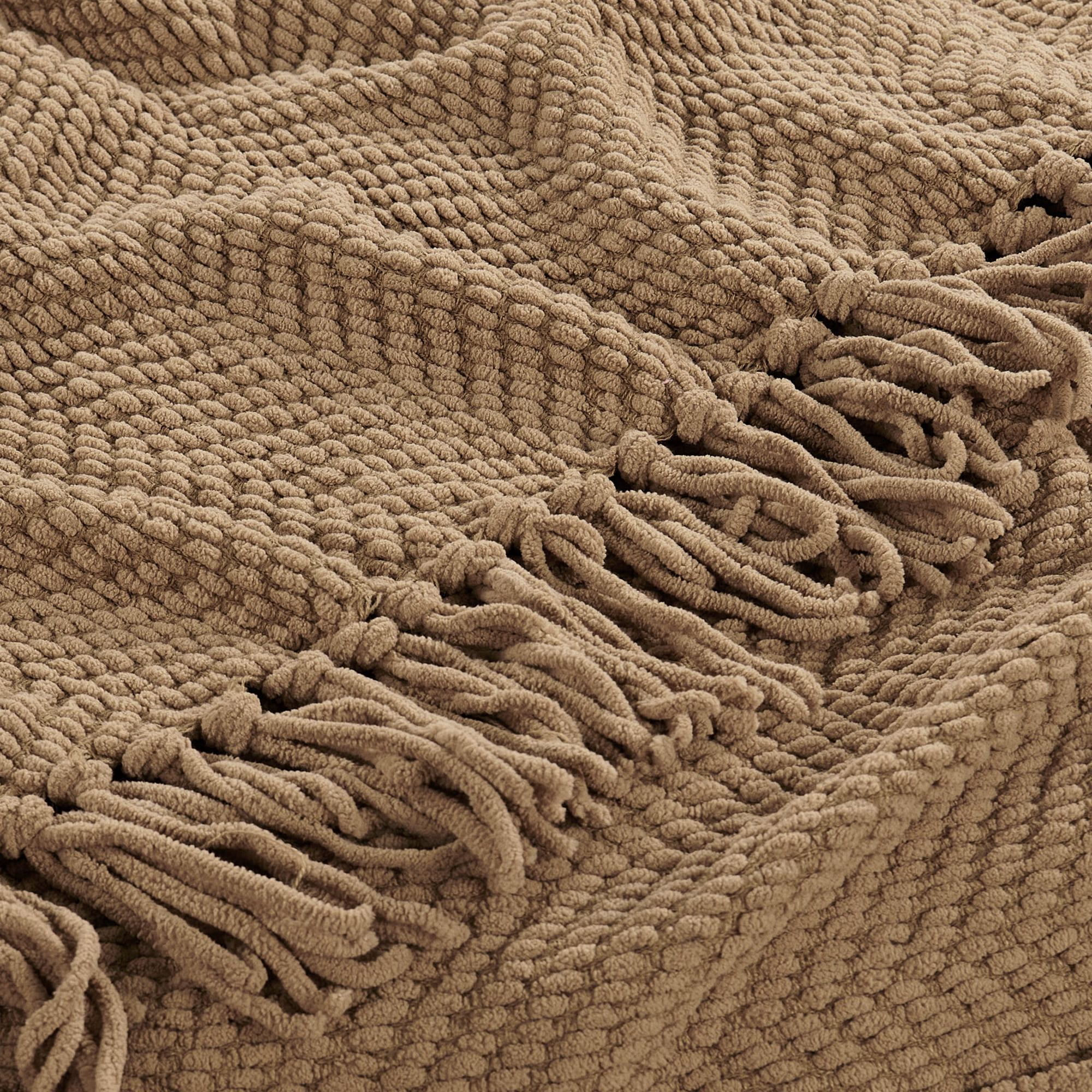Home Soft Things Reversible Tweed Throw Blanket, Super Soft & Cozy - Amphora, 50x60"