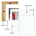 thumbnail image 5 of Golden State Art 11x14 White Wood Picture Frame, Matted to 8x10 Photos, with Tempered Glass, Pack of 1, 5 of 7
