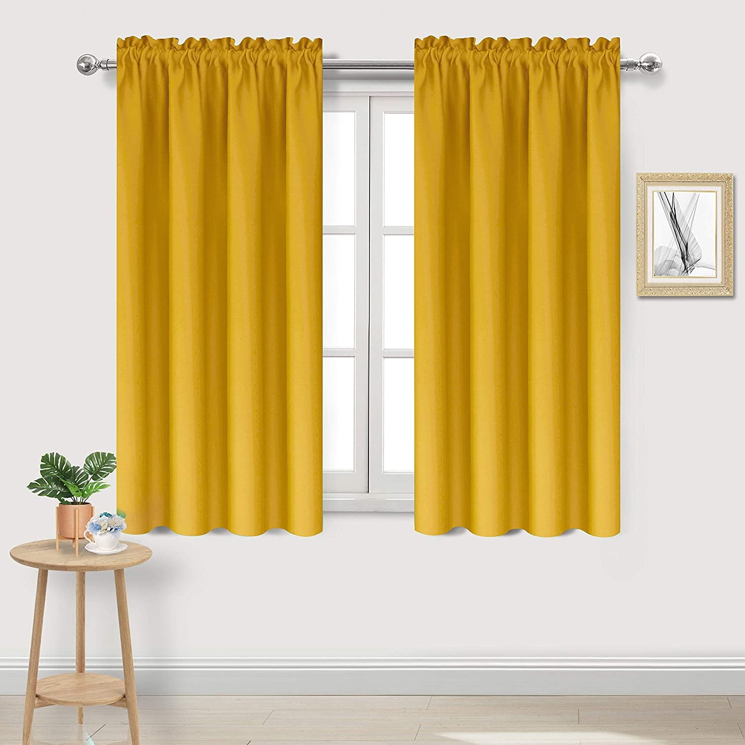 Yellow Room Darkening Blackout Curtains Window Curtain Drapes 42x54 Set Of 2 Walmartcom Walmartcom Yellow Room Darkening Blackout Curtains Window Curtain Drapes 42x54 Set Of 2 Walmartcom Walmartcom