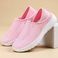thumbnail image 7 of Duqingm Business Casual Shoes Women Womens Slip on Mesh Sneakers Breathable Knit Flat Shoes with Soft Rubber Sole Lightweight Non Slip Pink,10, 7 of 7