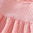 thumbnail image 7 of ibiyuan Baby Clothes Boy Girl Fall Outfits Summer Plaid Ruffle Long Sleeve Tee Top, Lightweight Casual Pants 2 Piece Outfit Back To School, 7 of 7