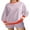 Light Blue, variant on Baby Sweetie Women Casual Outfits Stripe Print Long Sleeves T-Shirt with Elastic Waist Shorts Lounge Sets