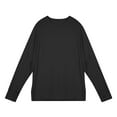 thumbnail image 4 of Wyobmus Men's Long Sleeve Quick Dry Active T-Shirt Casual Crewneck Gym Training Shirts Lightweight High Stretch Top Black, 4 of 7