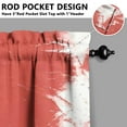 thumbnail image 3 of Watercolor Pink Oil Painting Kitchen Curtains - Vintage Tier Cafe Curtains for Bathroom Living RV Rod Pocket Window Drapes 36 Inch 2 Panels Set 28"x36" Window Treatment Tiers, 3 of 4