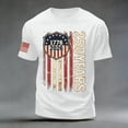 thumbnail image 4 of KPOPLK Mens American Flag T-Shirt Patriotic Vintage Shirts 4th of July Short Sleeve Hipster Tee Shirt（WhiteM）, 4 of 5