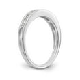 thumbnail image 6 of 14K White Gold Ring Band Wedding Diamond Round , Size 9, 6 of 7