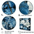 thumbnail image 3 of Designart "Minimalist Flowers: Blue And White Geraniums I" Geraniums Canvas Prints, 3 of 7
