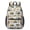 Excavator and Helmet Gray Pattern, variant on Crane and Mixer White Pattern 17" School Backpacks for Teens,Waterproof Oxford Fabric,S-Shape Padded Straps for School,Travel,Hiking,Camping