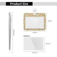 thumbnail image 3 of Susaid Paw In Groovy Style Print ID Badge Holder with Double-Sided Windows Horizontal Hard Plastic Case Black Card Protector Pouch for Office School ID Credit Cards, 3 of 7