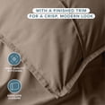thumbnail image 6 of Bare Home Pillow Sham Set - Premium 1800 Collection - Double Brushed - Standard, Taupe, 6 of 9