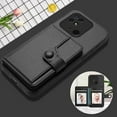 thumbnail image 4 of FOXDOCK Case for Xiaomi Redmi 10C RFID-Blocking Card Holder - Stylish Button Closure Design, 4 of 4