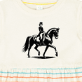 thumbnail image 4 of Inktastic Dressage Lady on Horse Girls Baby Dress, 4 of 5