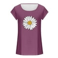 thumbnail image 4 of ALLLIST Pink Cute Summer Tops for Women Sleeveless Floral Crew Neck Tank Tops Womens Tank Top XXL, 4 of 4