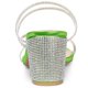 thumbnail image 3 of Women's Strappy Rhinestone Block Heel Slide Sandals Green US 5/UK 3/EU 36, 3 of 6