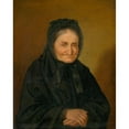 thumbnail image 3 of Peter Michal Bohúň 12x14 Black Modern Framed Museum Art Print Titled - Portrait of an Old Woman (1860-1870), 3 of 5