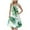 Green, variant on Dvprdro Womens Sundress Summer Fashion Floral Printed Crew Neck Sleeveless Pleated Flowy Boho A Line Tank Casual Loose Beach Mini Dress