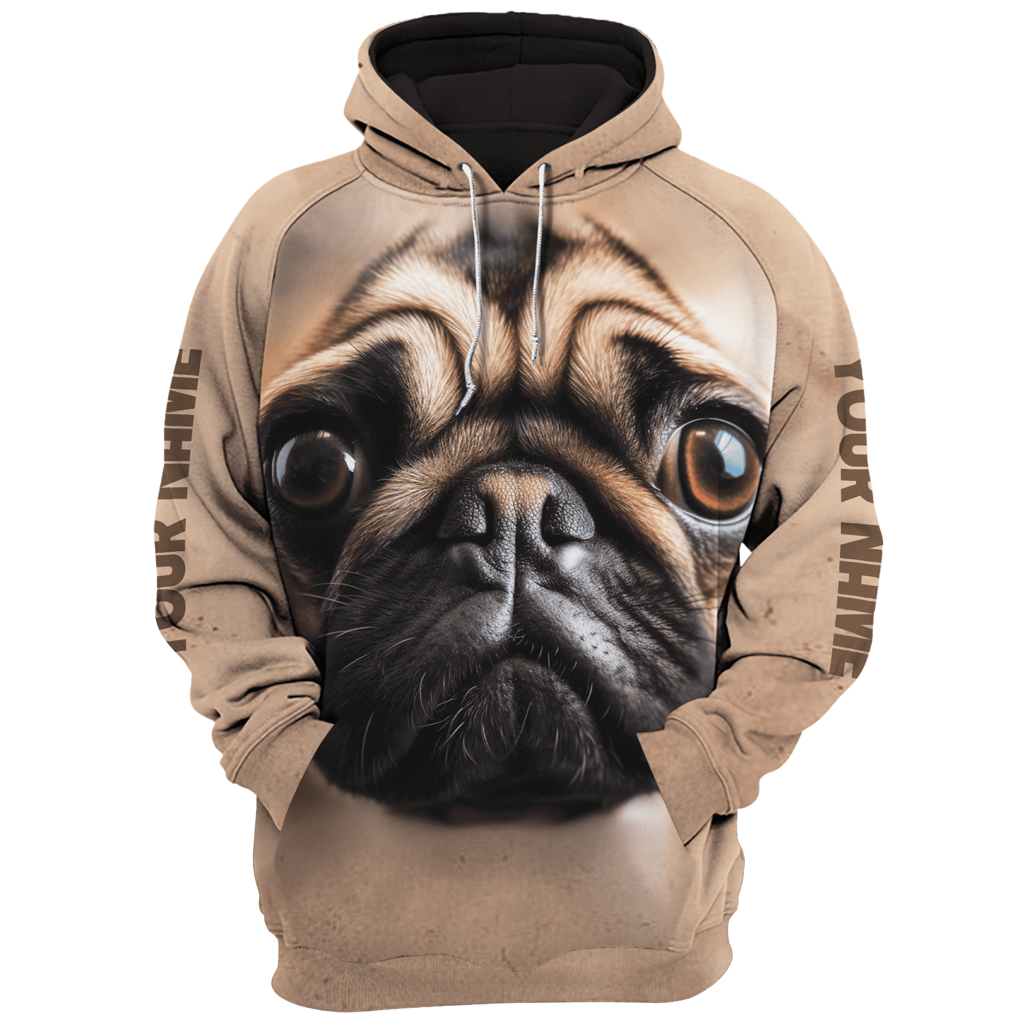 Lotusprinthandmade Pug Hoodie 3D Lightweight S 5XL Multicolor Walmart