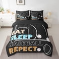 thumbnail image 2 of Erosebridal Baseball Bedding Sets Full with Comforter for Teens, Softball Print Duvet Insert, Retro Sports Decor, Reversible, 2 of 5