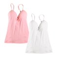 thumbnail image 1 of Ropa interior para mujer y niña, chaleco sin costuras con correa ajustable, camisetas sin mangas, camisola Rosado Jinwen Sujetador integrado para mujer Cami, 1 of 8