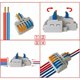 thumbnail image 4 of 12 conectores de cable con palanca y tuerca KV426, 2 entradas, 6 salidas, 8 puertos Conectores de cable compactos para conductores, bloque de terminales de conector de resorte compacto, Sunny, 4 of 4