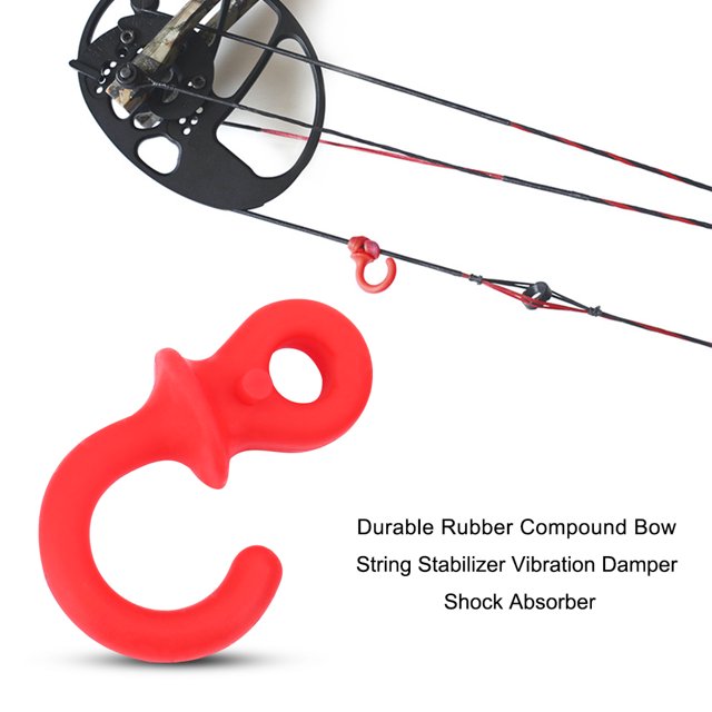 Archery String Stabilizer, 3.2cm 14g Rubber 4Pcs Wear Resistant Ow String Damper For Compound Bow String For Compound Bow