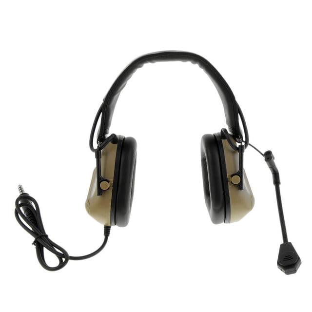 Orejera electrónica DYNWAVEMX Plegable de s auricures ejercicio de tiro Bronceado