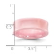 thumbnail image 2 of Ceramic Engravable Pink Concave 7mm Polished Band Ring Size 9 Jewelry Gifts for Women, 2 of 2