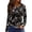 Dark Gray, variant on OIOLOYJM Womens Tops Casual Vintage Floral Print Long Sleeve Crew Neck Shirts Cotton Loose Fit Work T Shirts Spring Basic Outfits Black M
