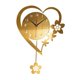 thumbnail image 4 of Reloj de pared decorativo, reloj colgante ligero de estilo nórdico con péndulo. Oro, 4 of 9