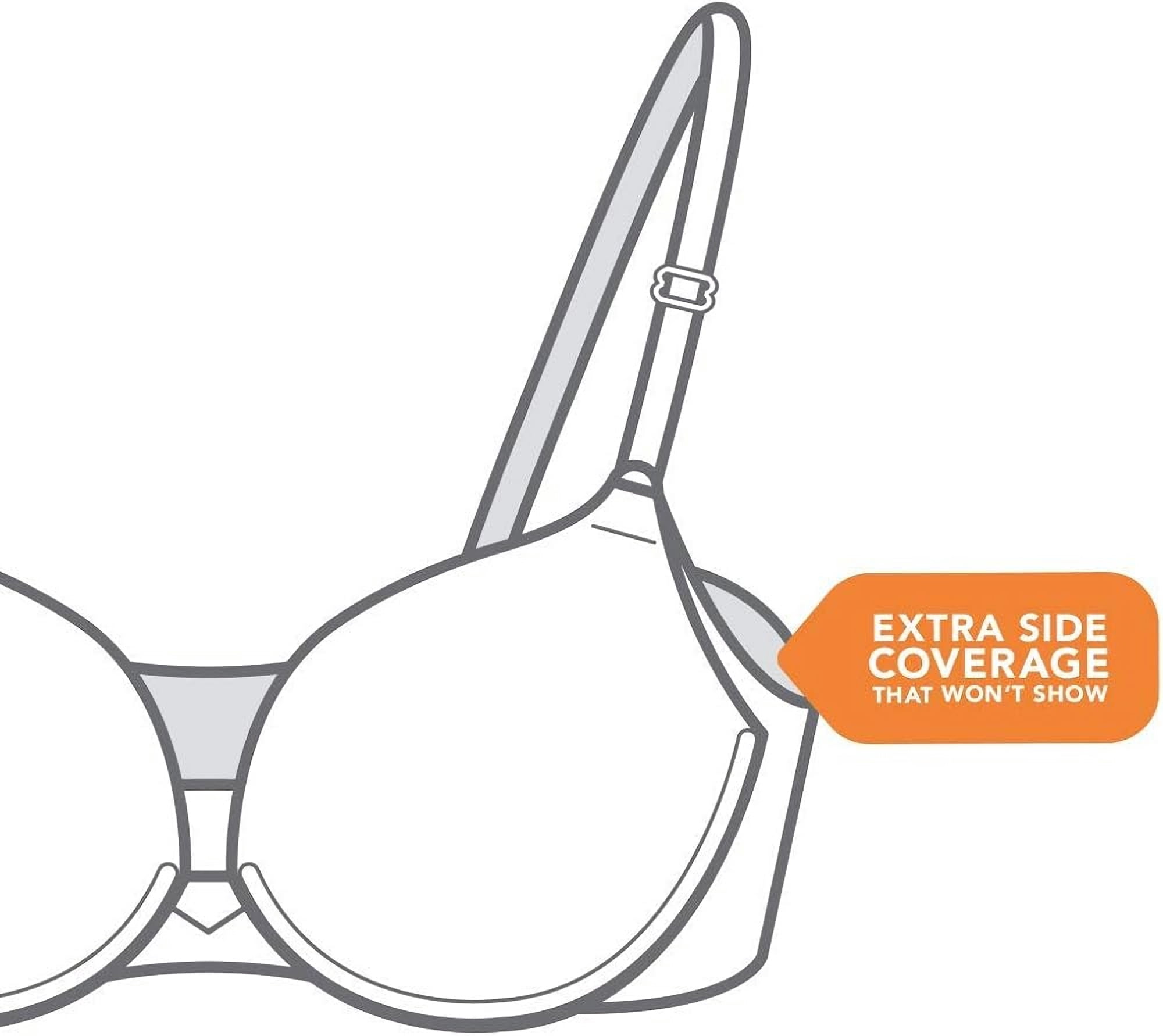 Warner's Womens No Side Effects® Underwire Bra 1356