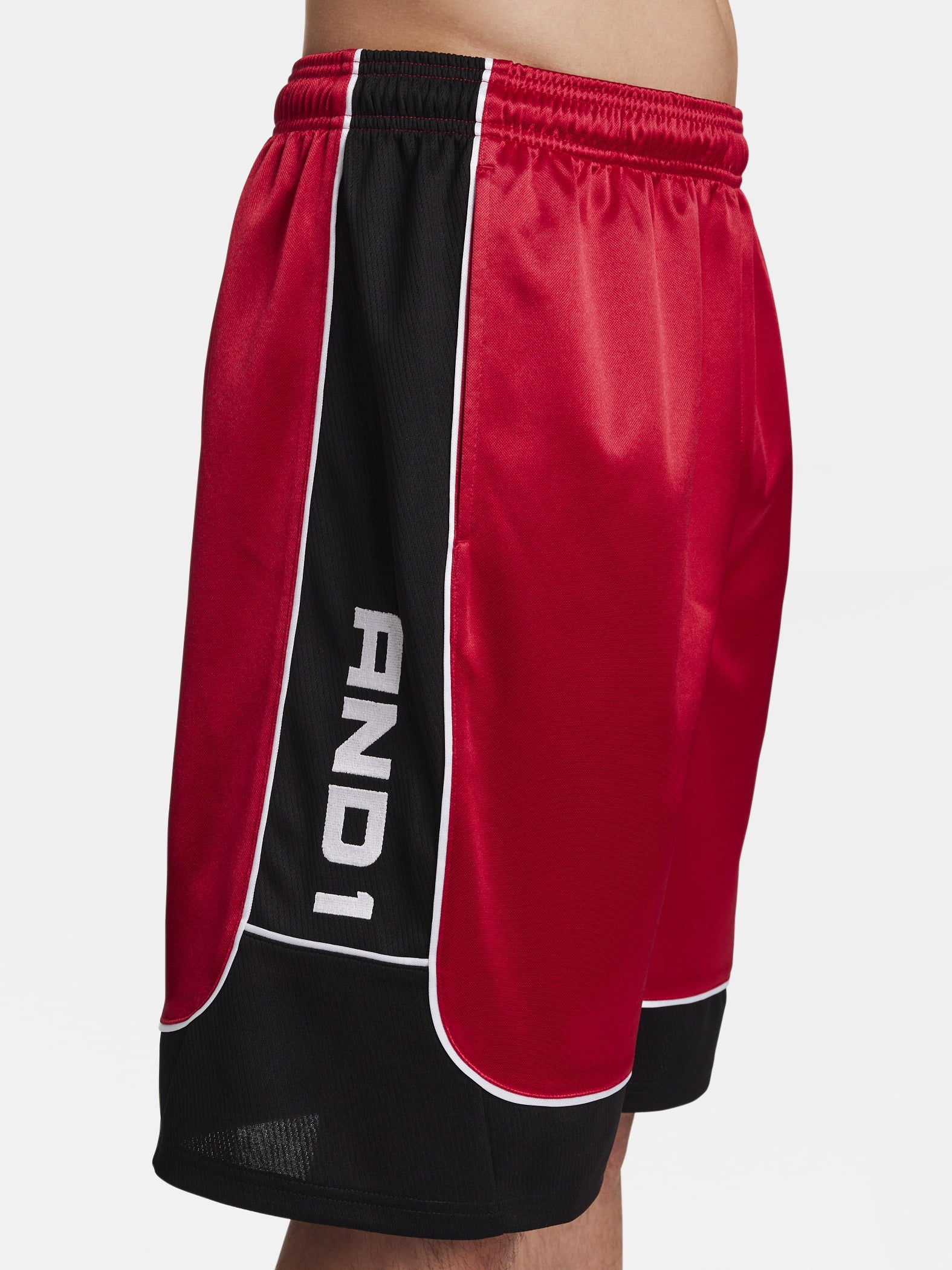 AND1 Men's and Big Men's All Court Short, 11" inseam, up to Size 5XL