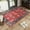 Red, variant on Jamfeel 2x3 Small Rugs Vintage Print Washable Door Mat Indoor Entrance Low Pile Rug for Living Room Entryway, Kitchen, Red