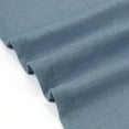 thumbnail image 6 of BeesClover Kitchen Curtain Tiers Half Window Linen Textured Cafe Curtains 45 Inch Length Rod Pocket Short Tier Curtains for Small Window Treatment Grayish Blue 2 Panels, 6 of 7