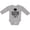 AC-Heather Grey, variant on Class of 2038 Grad with Diploma and Graduation Cap Boys or Girls Long Sleeve Baby Bodysuit