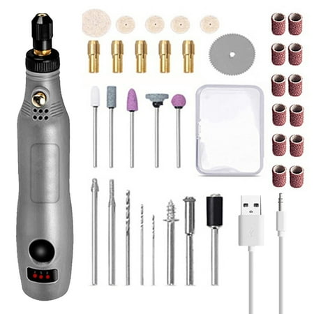

Cordless Rotary Tool Adjustable Speed Mini Electric Grinder Rechargeable Engraving Pen with 3 Speed and 36Pcs Accessories for Sanding Polishing Drilling Carving