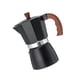 thumbnail image 1 of Kearding Cafetera resistente a altas temperaturas, cafetera Espresso, mango de madera, percolador resistente al desgaste, apariencia exquisita para el Juegos de servir café y té 300ml, 1 of 6