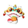 thumbnail image 4 of Esquirla 2025 Chinese New Year Snake Statue Ornament Art Photo Props Self Adhesives Gift Resin Figurine Animal Sculpture for Bookshelf Red, 4 of 8