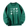 thumbnail image 3 of Sudadera para mujer, Tops, ropa deportiva verde a la moda, trajes, jersey, sudadera con cuello redondo para regalo de año Nuevo, vacaciones en la M Yinane Camisa de entrenamiento, 3 of 8