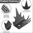 thumbnail image 2 of Intruder Deterrent Fence Wall Spikes 12 Fence Spikes, Anti Climb Hardware, Bird Repellent, 2 of 8