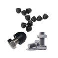 thumbnail image 3 of Guardoinrt 10 Pièces Boulons Bouchons de Protection de l'Écrou Roue de Voiture Anti-Poussière Hexagone Anti-Rouille Auto Vis Couvercle Boulons Outil Kit Couvercle Noir / 8x14cm 1Set, 3 of 6
