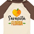 thumbnail image 4 of Inktastic Sarasota Florida Orange in Heart Boys or Girls Long Sleeve Baby Bodysuit, 4 of 5