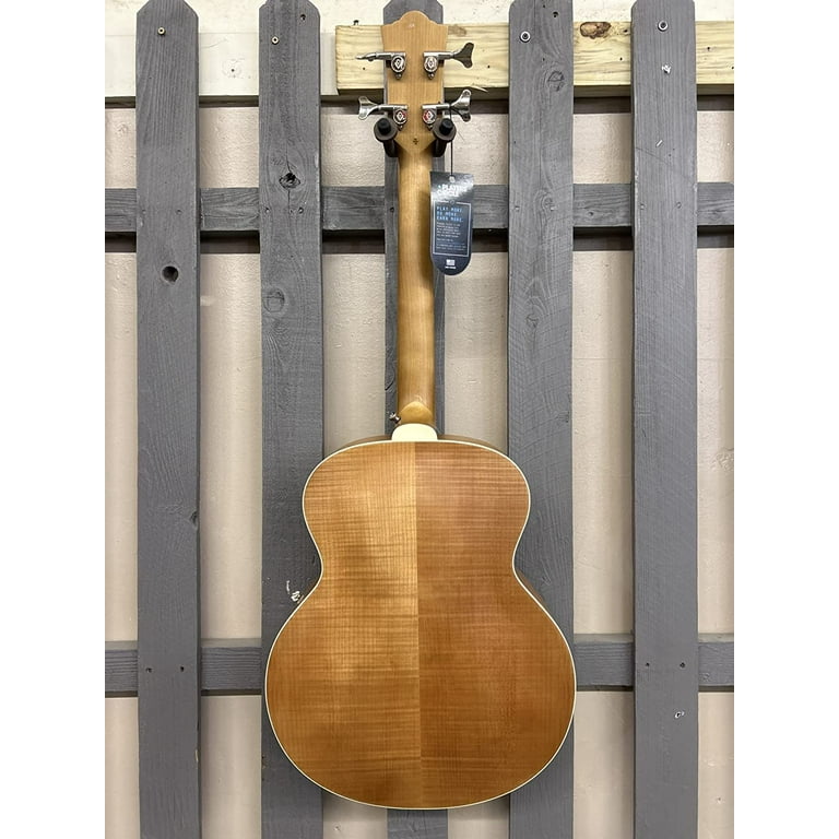 Guild Jumbo Junior Acoustic Electric Bass Guitar Flame Maple
