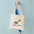 thumbnail image 4 of CafePress - Get Low Corgi Tote Bag - Unisex Canvas Tote Bag, Beige, 1-Piece, 4 of 6