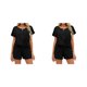 thumbnail image 2 of Jumpingount Conjunto de 2 piezas de camiseta, pantalones cortos, deportes, Fitness, atlético, Top, traje de moda para discoteca, traje de verano Type2 NO2, 2 of 6