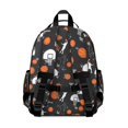 thumbnail image 3 of Basketball and Silhouette Black Pattern Cute School Backpack Bag for School with Padded Back and Adjustable Shoulder Straps 15.25"x11.5"x5.25", 3 of 5