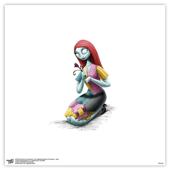 Gallery Pops Disney Tim Burton's The Nightmare Before Christmas - Sally Wall Art, Unframed Version, 12" x 12"
